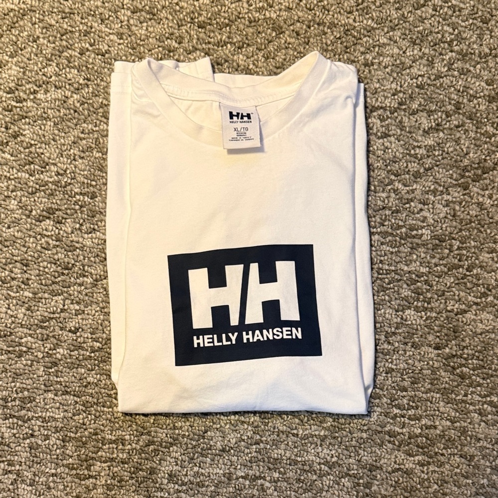 Helly Hansen White Tee with Black Logo